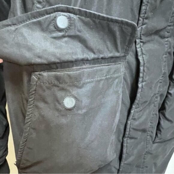 Aritzia TNA Blackcomb Black Parka Hooded Jacket Size Small Winter Coat Faux Fur - Picture 5 of 16